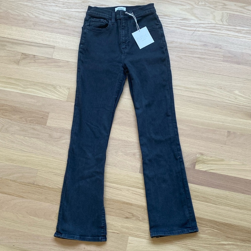 High rise crop boot Jean
